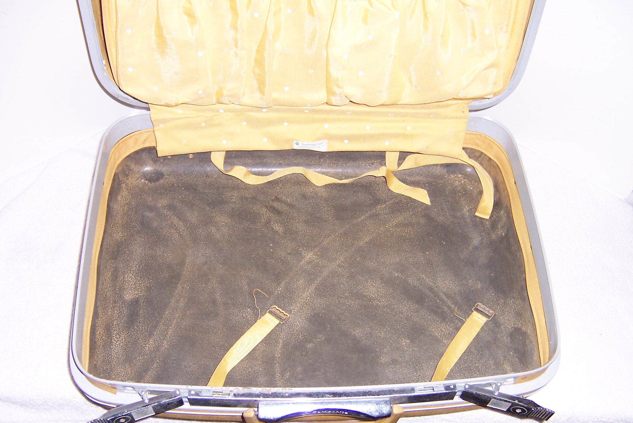 Triple A Resale Vintage Samsonite Yellow Suitcase Luggage