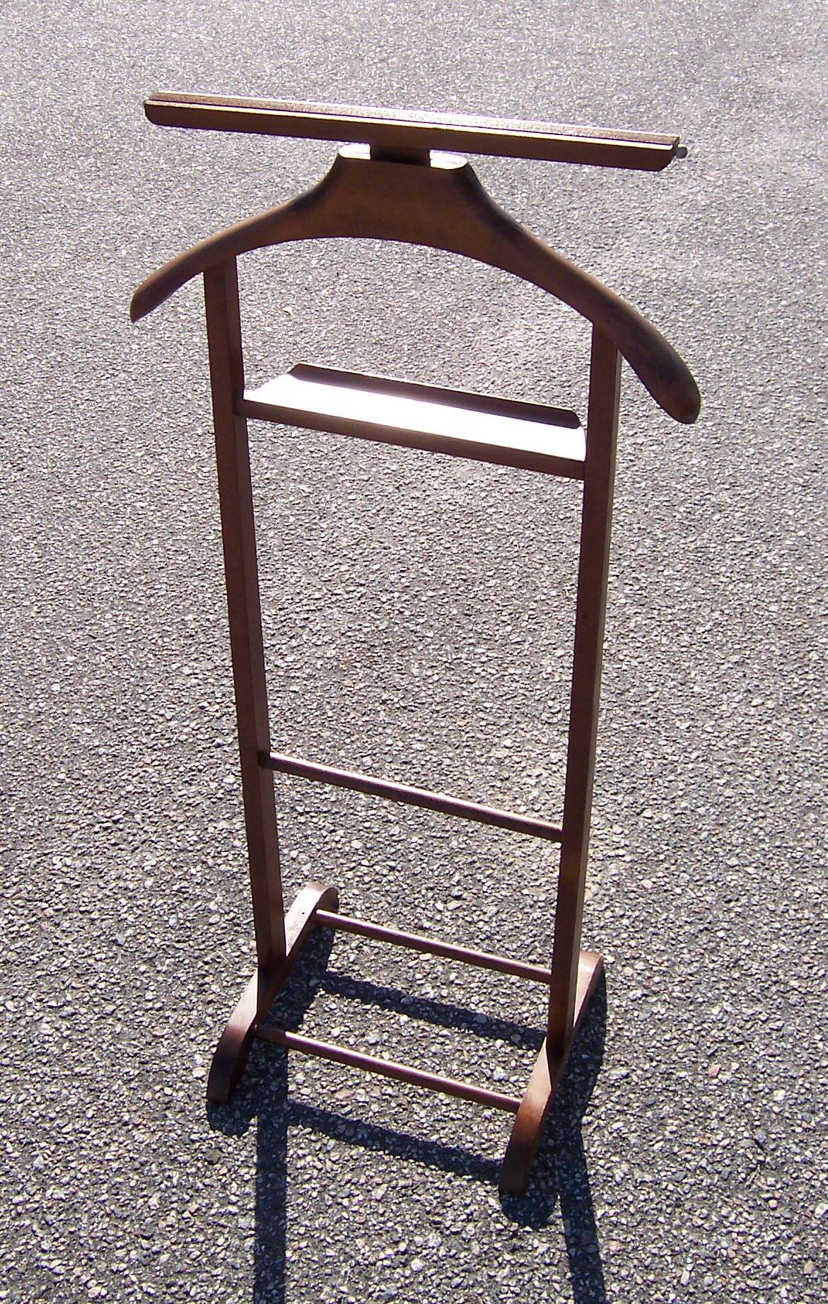 Mens Wooden Clothing Valet Stand Triple A Resale